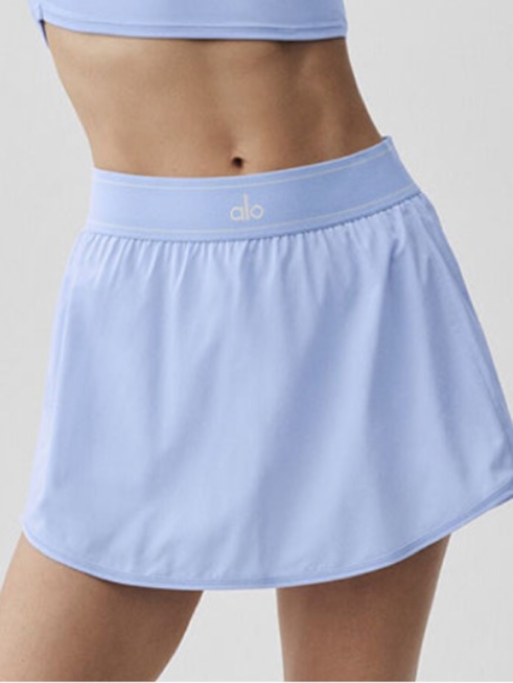 Alo Light Blue Match Point Skirt Light Provence Blue Size XS new
